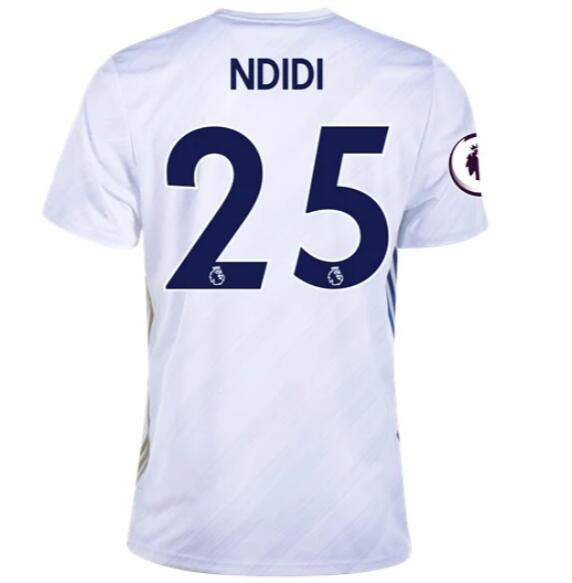 Leicester City Away Kit Soccer Jersey WILFRED NDIDI #25 2020/21